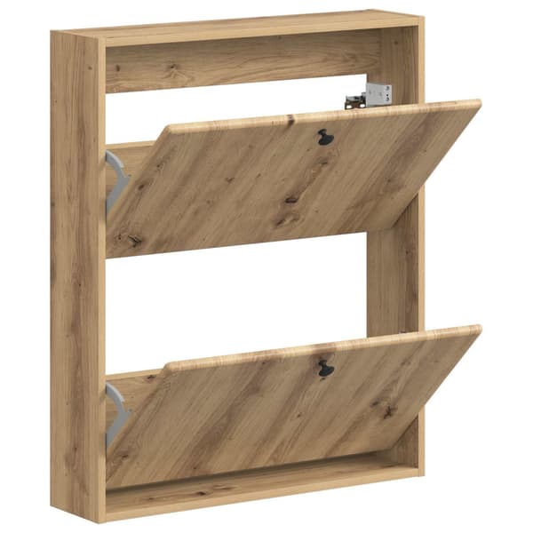 Väggmonterad skoskåp BREDA 71 x 17 x 86 cm Konstruerat trä