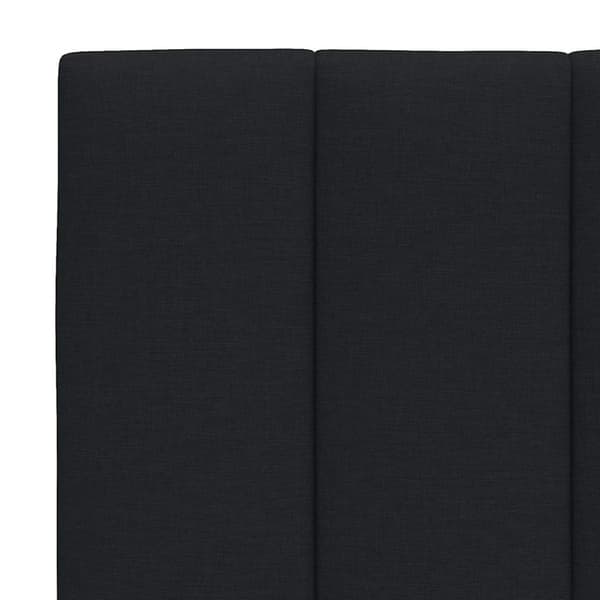 Bed Frame without Mattress "Hanko" Black 100x200 cm Fabric