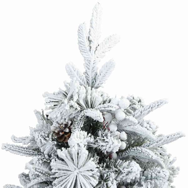 Plast Hingad Julgran med 150 LED-lampor Vit 120 cm PE och PVC