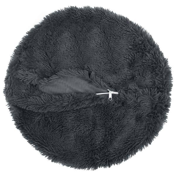 Kuddöverdrag 2 st HEERLEN Antracit Ø 40 cm PV Fleece