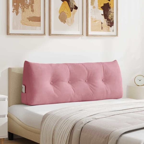 Ryggkudde Rosa 120 x 24 x 50 cm Sammet