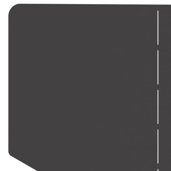 Kant för gräsmatta 4 st 100 x 45 cm Stål Svart