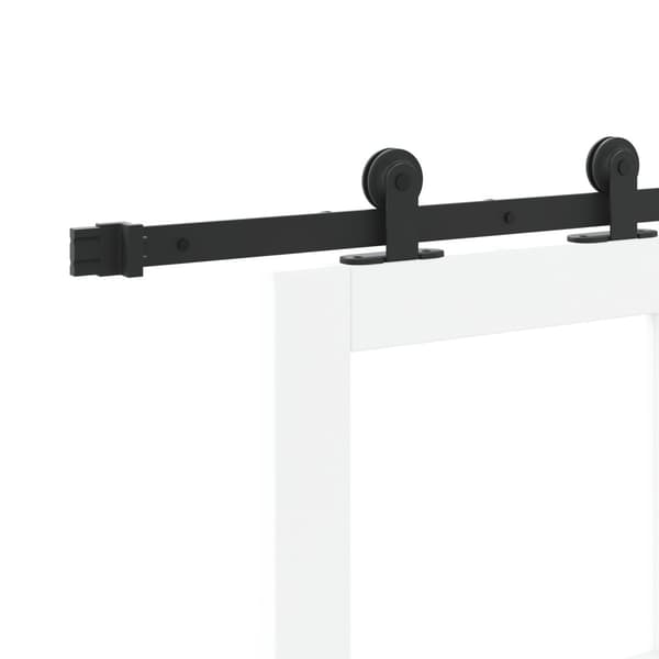Skjutdörr ORKDAL Vit och svart 93 x 211 cm