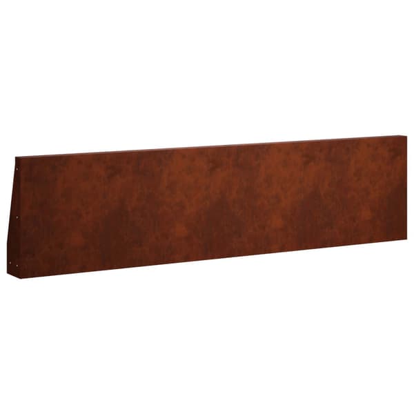 Stödvägg 6 st 80 x 12 x 40 cm Väderbeständig stål Rostig