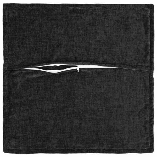 Kuddöverdrag 6 st HOUTEN Antracit 80 x 80 cm Chenilletyg