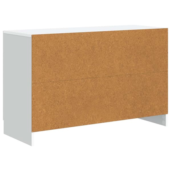 Sideboard med låda Vit 89 x 34,5 x 57 cm Konstruerat trä