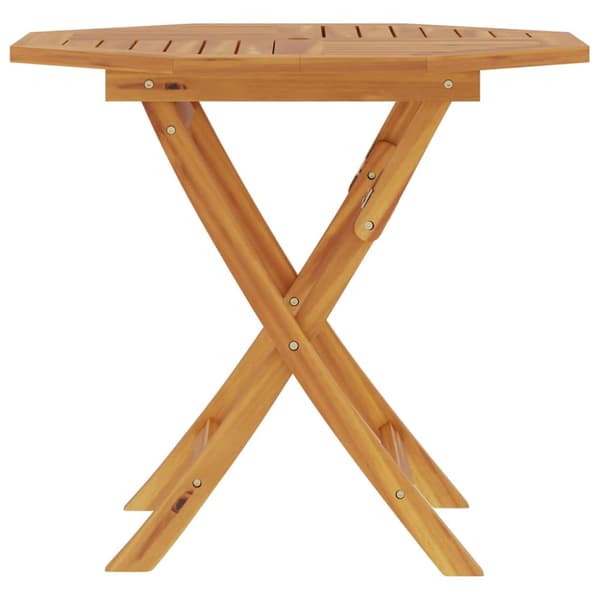 Hopfällbart trädgårdsbord 85x85x76 cm massiv teak