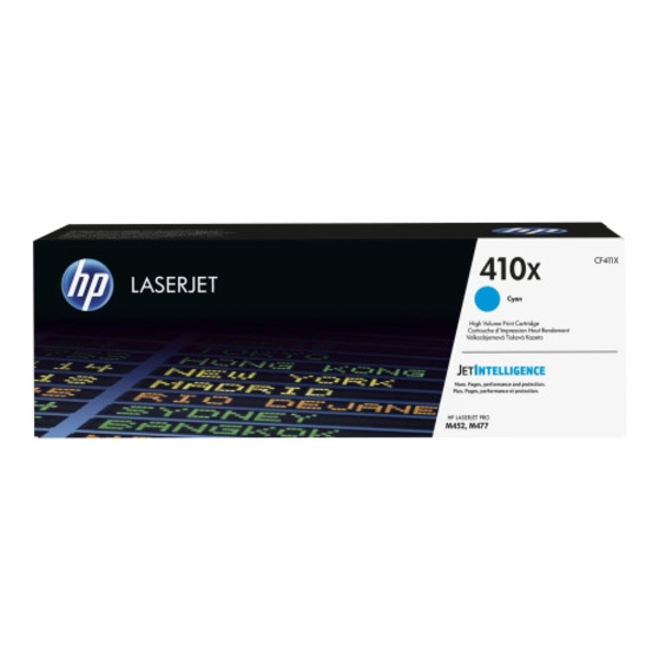 HP 410X - Lång livslängd - cyan - original - LaserJet - tonerkassett (CF411X)