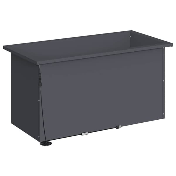 Odlingslåda med LED Antracit 40 x 80 x 40 cm Stål