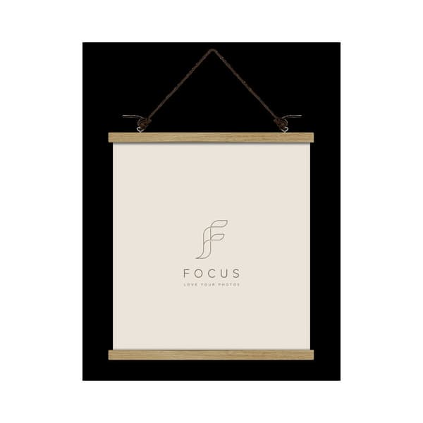 Focus Poster Hanger Magnetic Oak 41cm