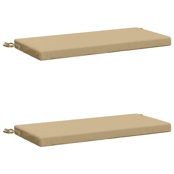 2-delade Bänk Kuddar SOEST 2 st 100% Polyester Beige