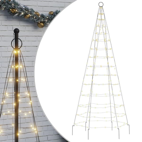 LED julgran 200 LED varmvit 180 cm