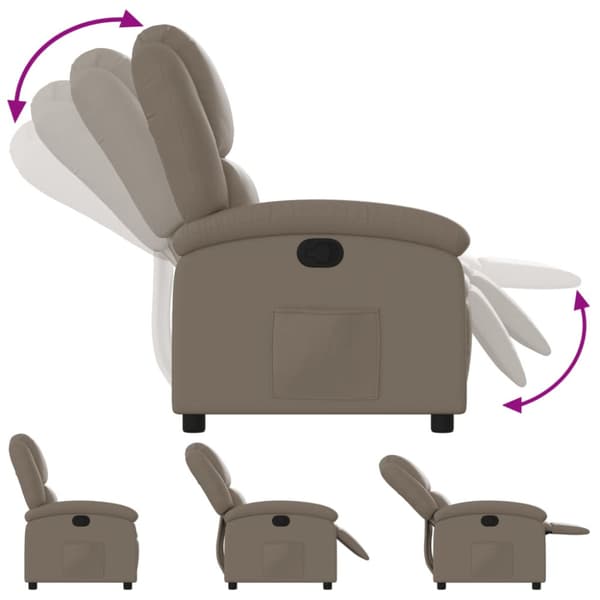 Reclinerfåtölj cappuccino konstläder