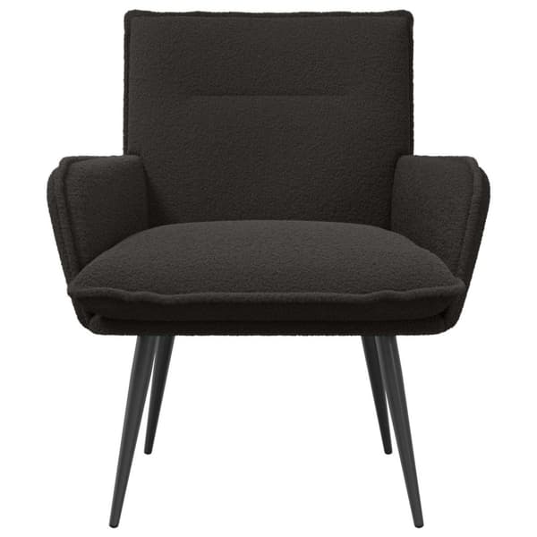 Fåtölj Svart Bouclé