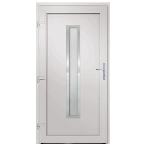 Ytterdörr vit 98x190 cm PVC