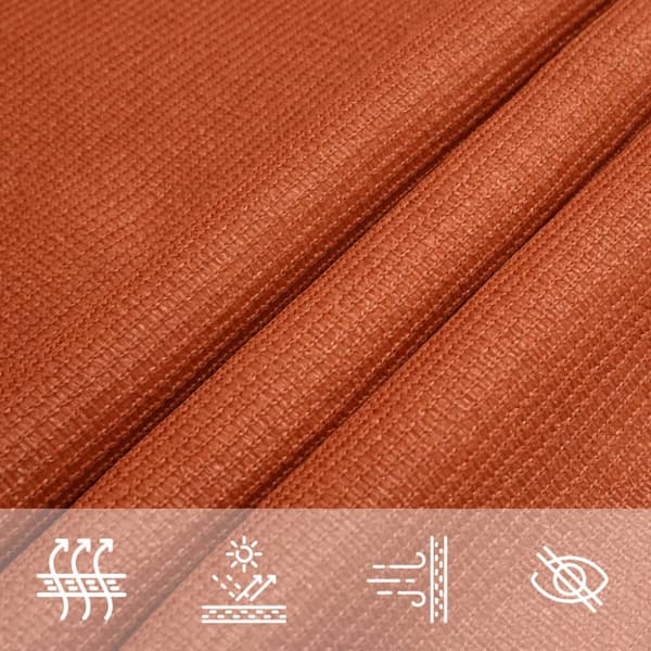 Solsegel 160 g/m² orange 2x2 m HDPE