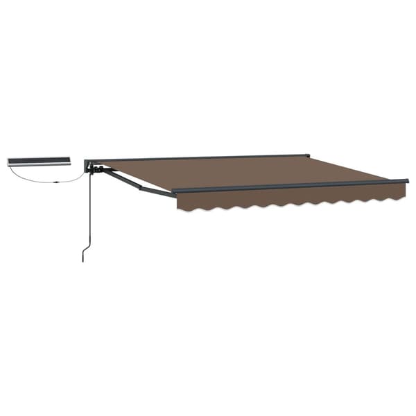 Elektrisk Retraktabel Markis Taupe 3,5 x 2,5 m