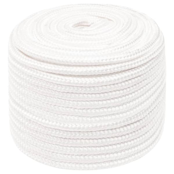 Båtlina helvit 12 mm 25 m polypropylen