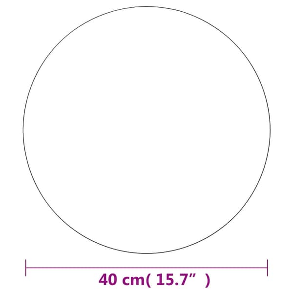 Väggspegel rund 40 cm glas