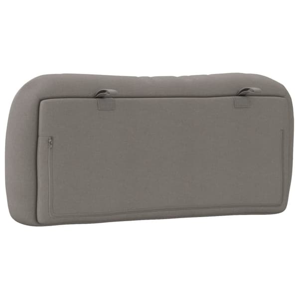 Headboard Cushion "Hvar" Taupe 80 cm Fabric