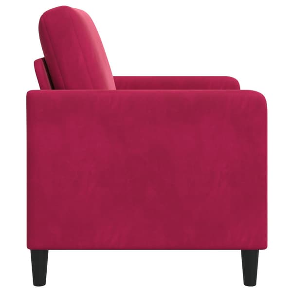 Soffa med förvaring Vinröd 72 x 78 x 87 cm Polyester