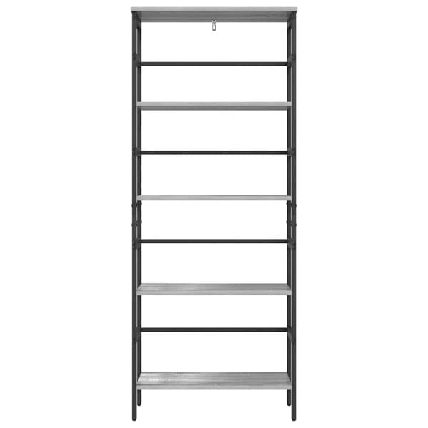 Hyllsystem Grå Sonoma 60 x 29,5 x 149 cm Konstruerat trä