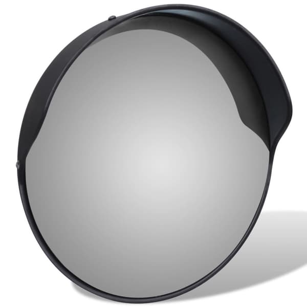 Konvex trafikspegel 30 cm PC-plast svart