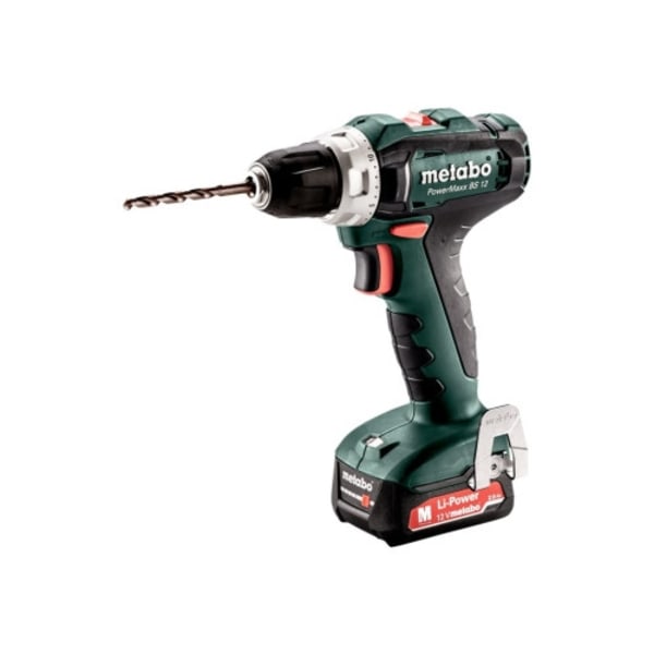 Metabo PowerMaxx BS 12 - borr/drivare - sladdlös - 2 hastigheter - 2 batterier