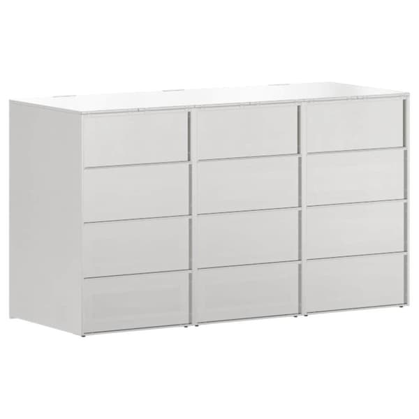 Förvaring för 3 soptunnor Silver 340 x 77,5 x 115,5 cm