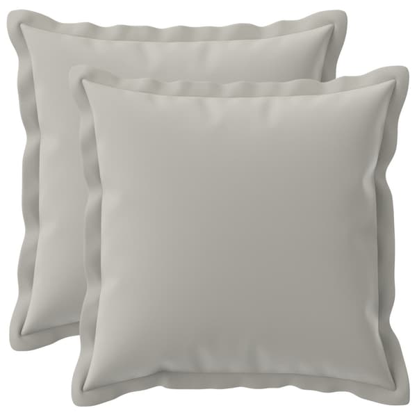 Kuddöverdrag 2 st HOUTEN Grå 45 x 45 cm Polyester