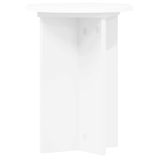 Växtställ 2 pcs Vit Ø29,5 x 40 cm Konstruerat trä