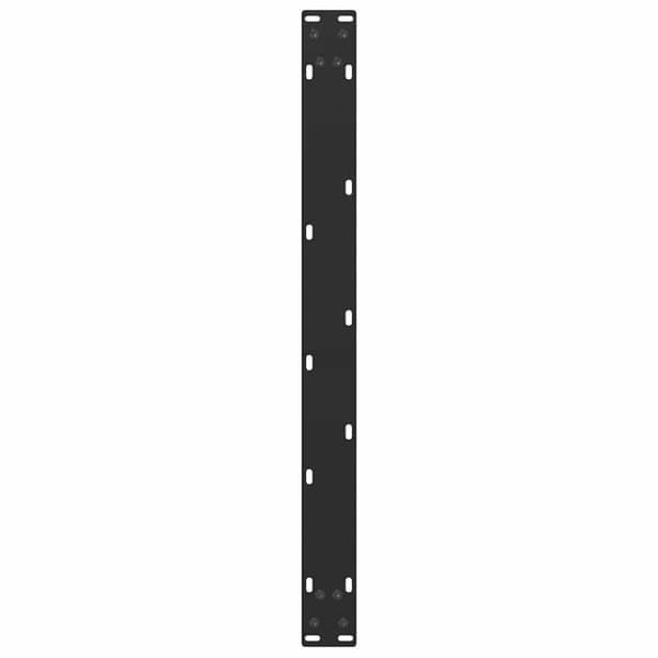 Soffbordsben U-formade 2 st svarta 70x(42-43) cm stål