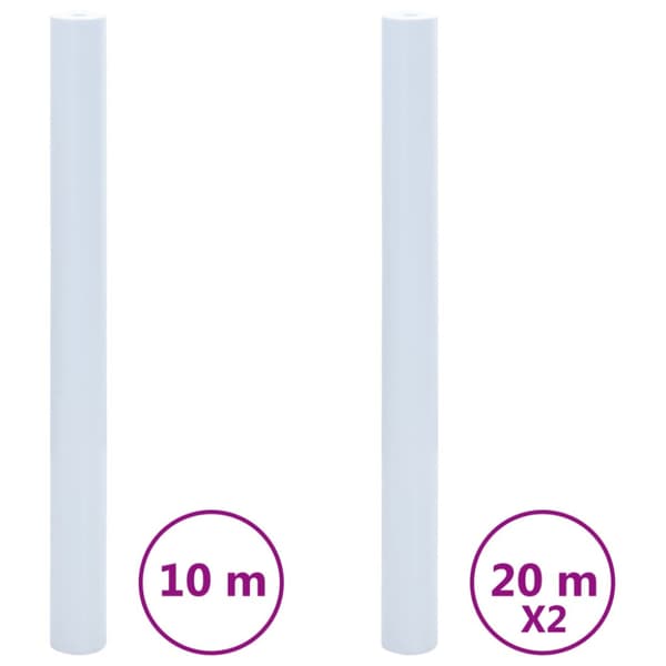 Fönsterfilmer 3 st statisk frostad vit PVC