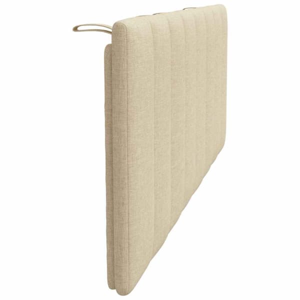 Headboard Cushion "Hanko" Cream 140 cm Fabric
