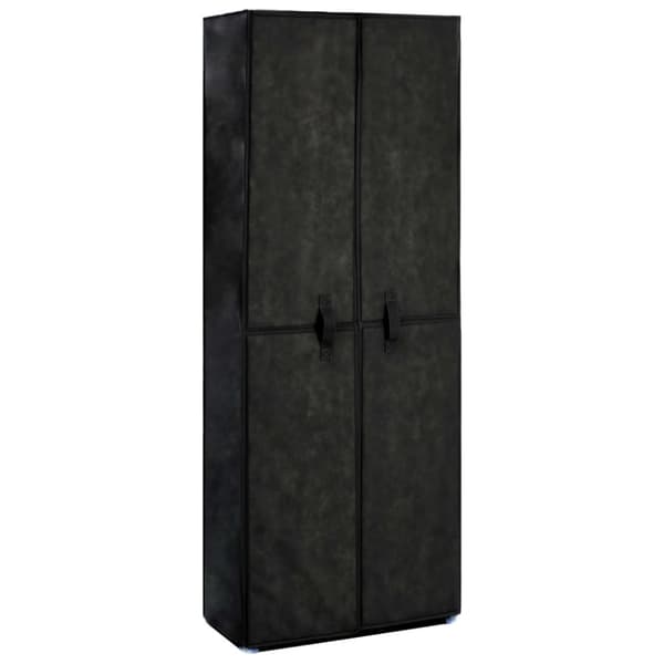 Skoförvaring 60x30x166 cm svart tyg