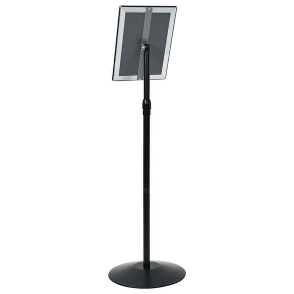 Pedestal affischställ Silver a4 PVC och stål