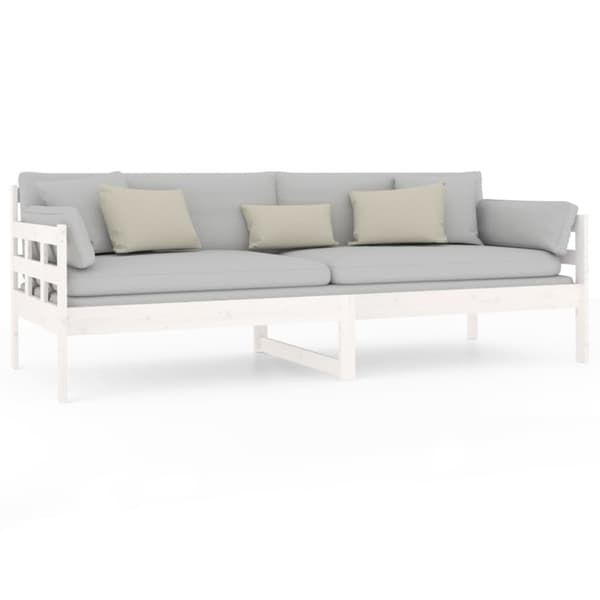 Dagbädd vit 80x200 cm massiv furu