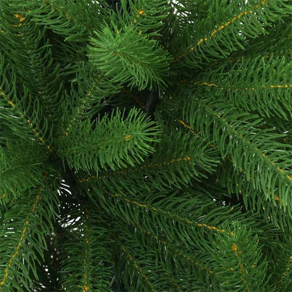 Julgran med LED-belysning Grön 240 cm PE