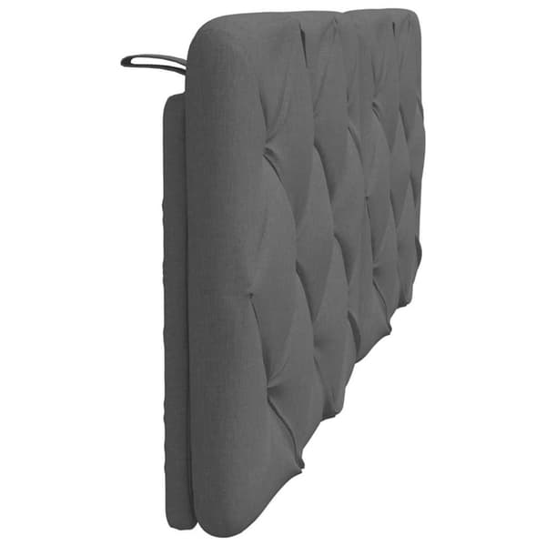 Headboard Cushion Dark Grey 120 cm Fabric