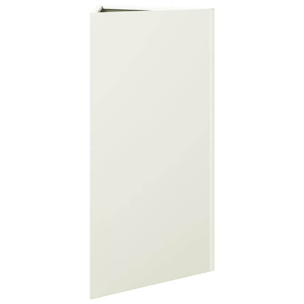 Odlingslådor 2 st vit triangulär 40x34,5x75 cm stål