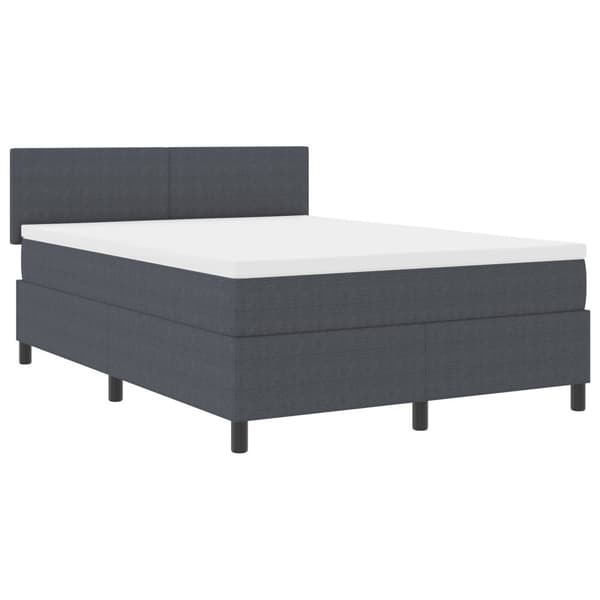 Bäddfjäder Mörkgrå och vit 140 x 190 cm Kordread tyg