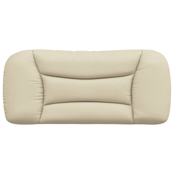 Headboard Cushion "Hvar" Cream 90 cm Fabric