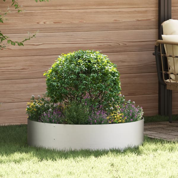 Krukring 5 st Silver 80 x 80 x 20 cm Rostfritt stål
