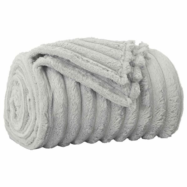 Filtar 6 pcs Grå 150 x 130 cm Fleece