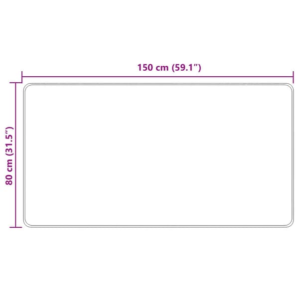 Mattlöpare MARSA Gul 80 x 150 cm Polyester och PVC