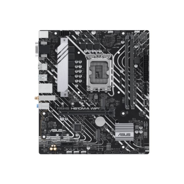 ASUS PRIME H610M-A WIFI - moderkort - micro ATX - LGA1700-uttag - H610
