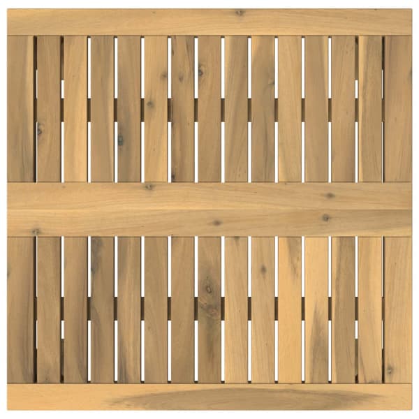 Kaffeebord Vit 60 x 60,5 x 36 cm Massivt Akaciaträ