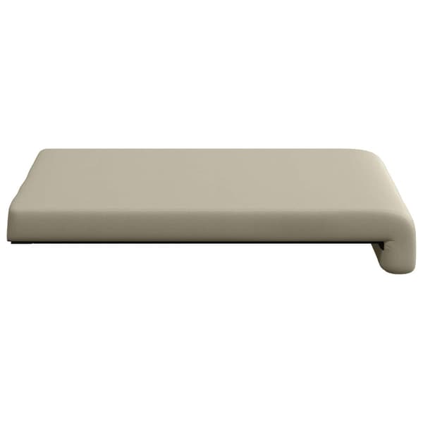 Bänk kudde 4 st Texturerad Sammet Sand Djup 35 cm