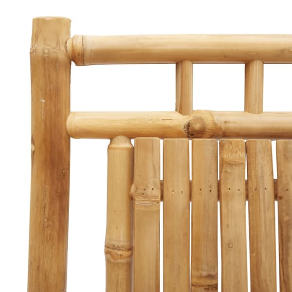 Hopfällbara trädgårdsstolar 6 st 53x66x99 cm bambu