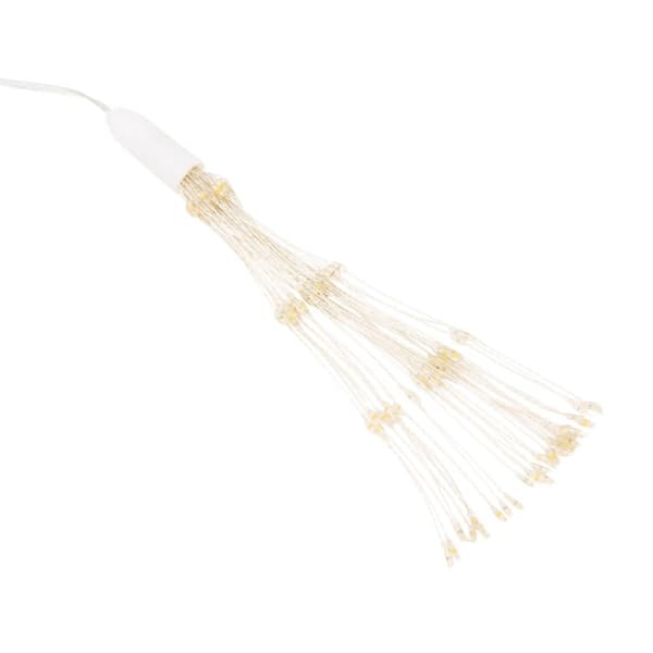 Julbelysning 4 st 140 LED blå 17 cm